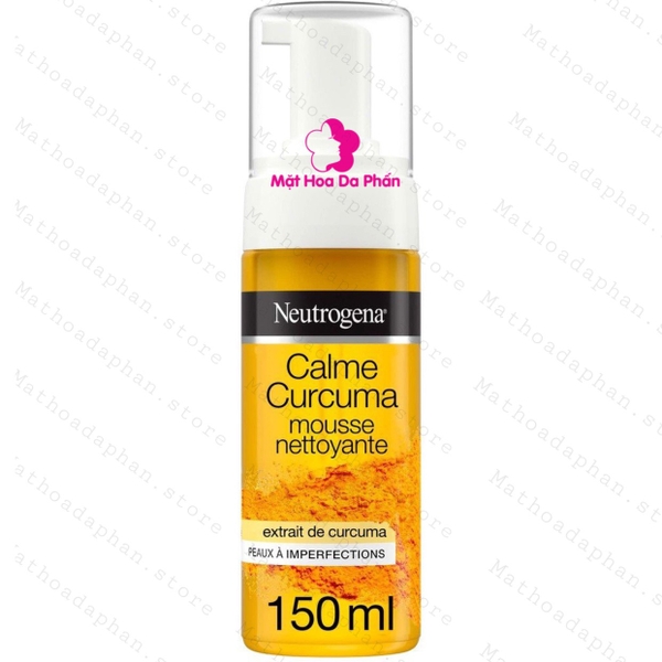 Sữa Rửa Mặt Neutrogena Calme Curcuma Mousse Nettoyante 150ml