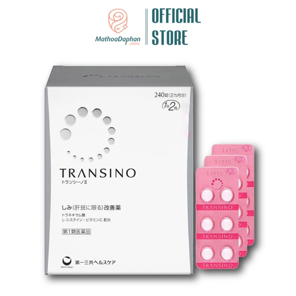 Viên Uống Trắng Da Trị Nám Transino Whitening 240V (Hộp)