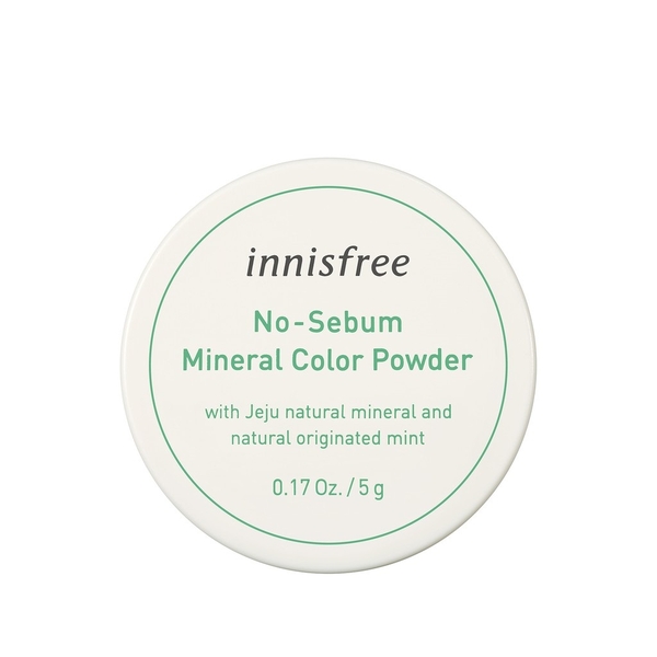 Phấn Phủ Bột Kiềm Dầu Innisfree No-Sebum Mineral Color Powder 5g #2 Green