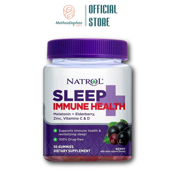 Kẹo Dẻo Giúp Ngủ Ngon Natrol Sleep Immune Health 50 Viên