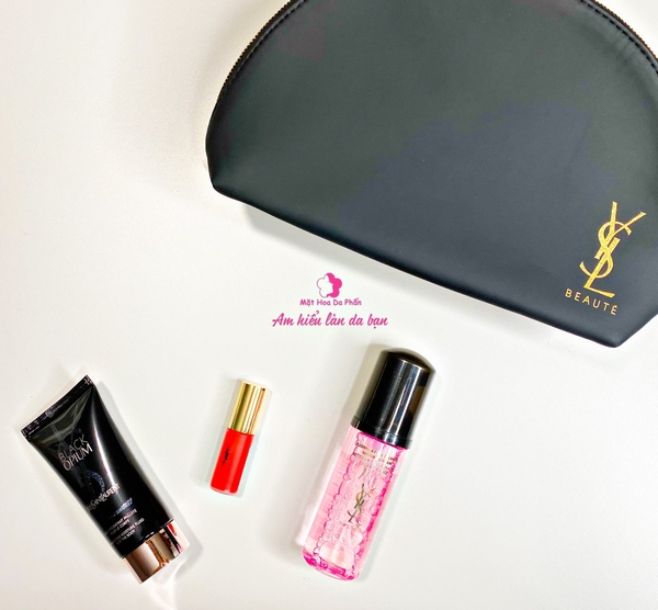 Bộ Trang Điểm YSL (4 Ea: Pouch-Son-Body Lotion-Foam Cleanser)