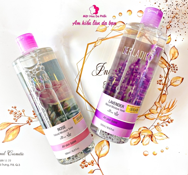 Nước Hoa Hồng Dưỡng Ẩm Derladie Lavender Natural Moisture Toner 500ml