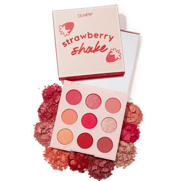 Bảng Màu Mắt ColourPop Strawberry Shake Pressed Powder Palette (9 Ô)