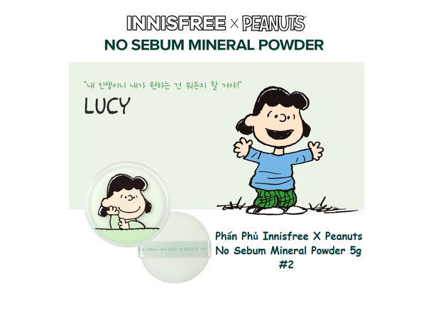 Phấn Phủ Innisfree X Peanuts No Sebum Mineral Powder 5g #2