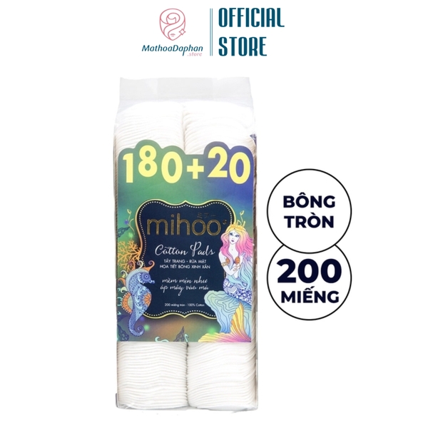 Bông Tẩy Trang Mihoo Túi Mermaid Cotton Pads