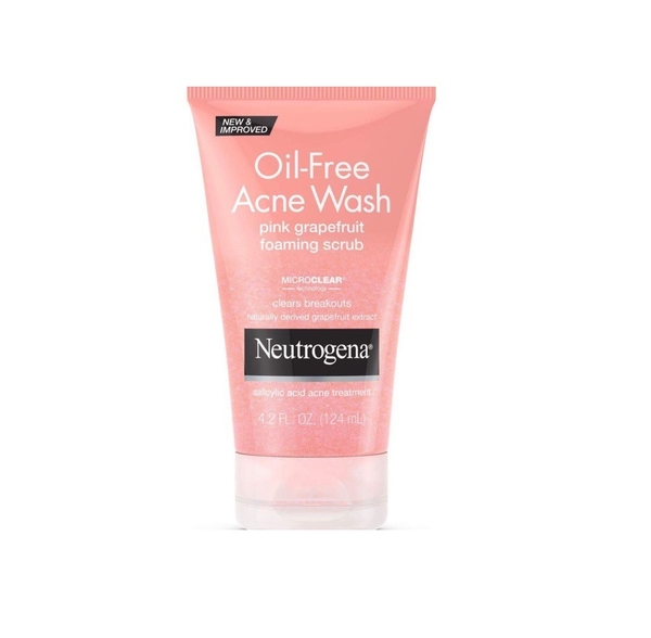 SRM Neutrogena Oil-Free Acne Pink Grapefruit Foaming Scrub 124Ml