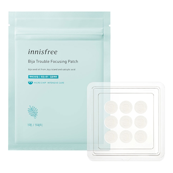 Miếng Dán Mụn Innisfree Bija Trouble Focusing Patch (9Ea)