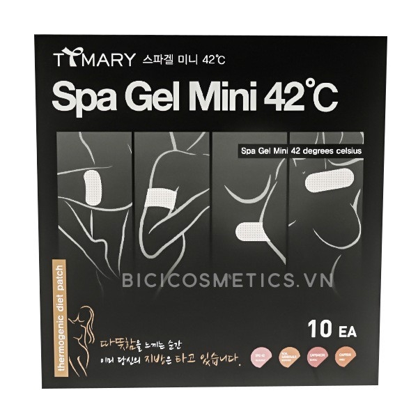 Miếng Dán Tan Mỡ Tt Mary Spa Gel Mini 42°C (10 Miếng)