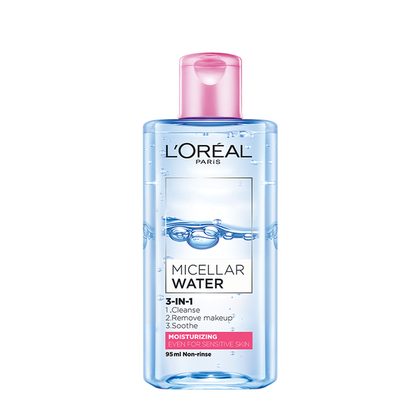 Tẩy Trang L'Oreal Micellar Water #Moisturizing (Hồng) 95ML