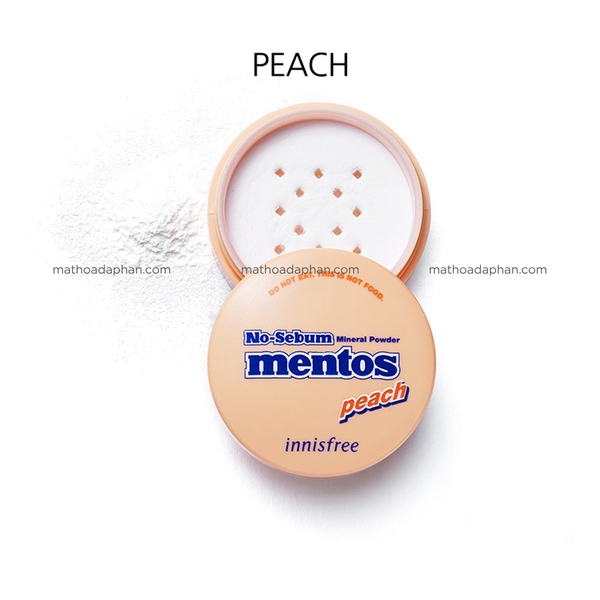 Phấn Phủ Innisfree No-sebum Mineral Powder Mentos 5g #Peach