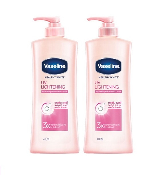 Dưỡng Thể Vaseline Healthy White UV Lightening Nourishing Niacinamide Lotion 400ml
