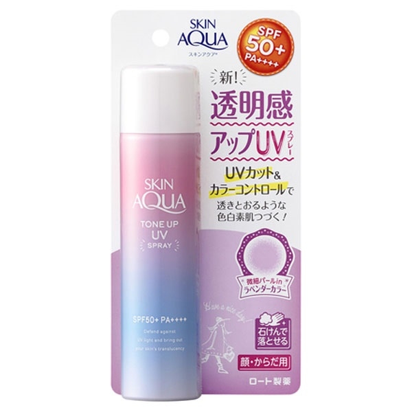 Xịt Chống Nắng Rohto Skin Aqua Tone Up UV Essence SPF50+ PA++++ 70g