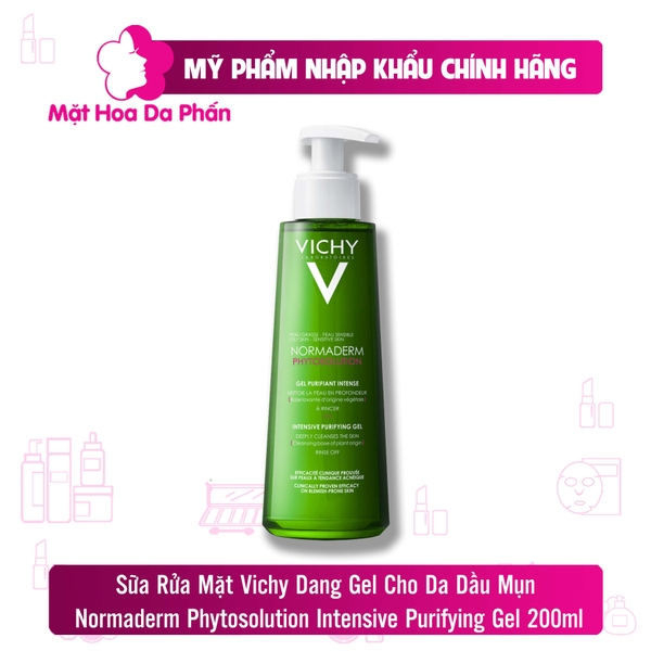 Sữa rửa mặt Vichy Normaderm Phytosolution Intensive Purifying Gel 200ml CTY