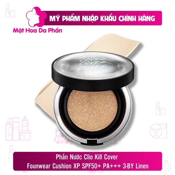 Phấn Nước Clio Kill Cover Founwear Cushion XP SPF50+ PA+++ 3-BY Linen