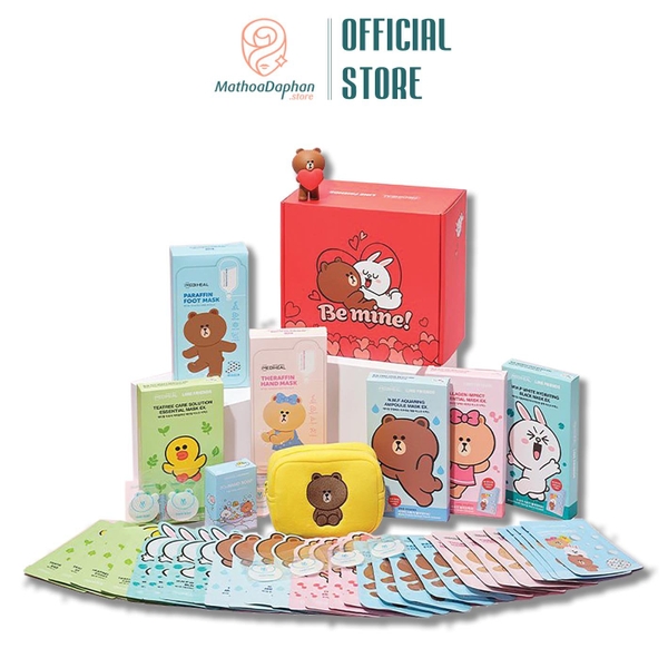 Set Mặt Nạ Dưỡng Da Mediheal Line Friends Be Mine Limited