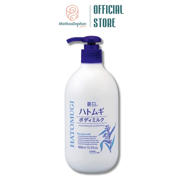 Sữa Dưỡng Da Body Hatomugi Moisturizing & Conditioning The Body Milk 400ml