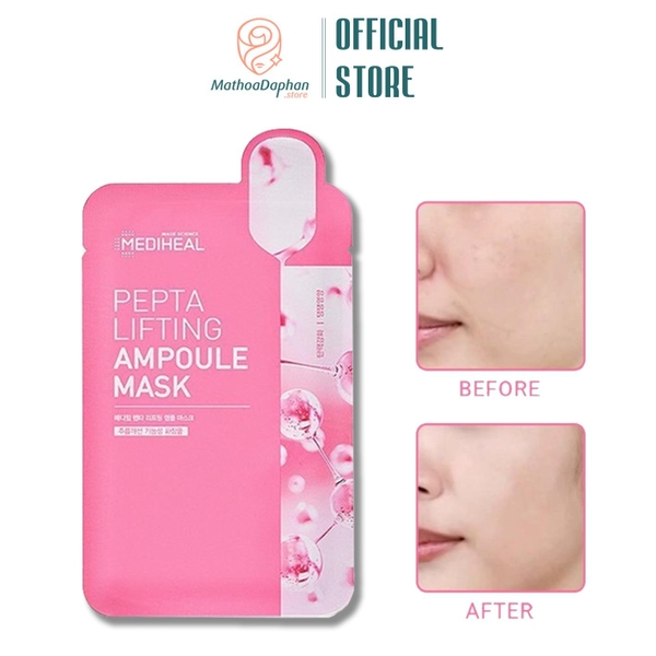 Mặt Nạ Mediheal Pepta Lifting Ampoule Mask Nâng Cơ, Trẻ Hoá Da 20ml