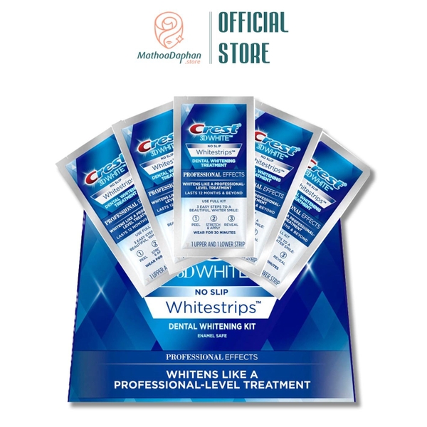 Combo 3 Miếng Dán Trắng Răng Crest 3D Whitestrips Professional Effects