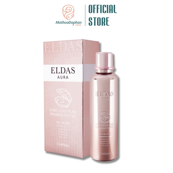 Tinh Chất Tế Bào Gốc Eldas Aura Shine Gold Pearl Premium Peptide All In One 100ml