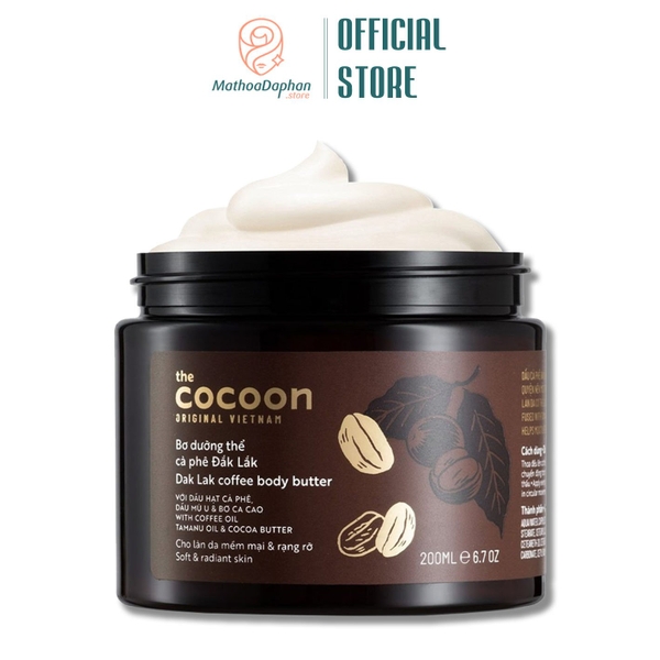 Bơ Dưỡng Thể Cocoon Chiết Xuất Cà Phê Đắk Lắk 200ml