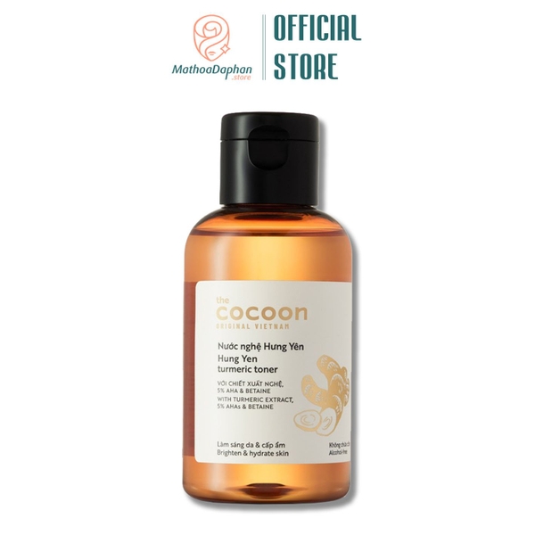 Nước Hoa Hồng Chiết Xuất Từ Nghệ Hưng Yên Cocoon Hung Yen Turmeric Toner 140ml