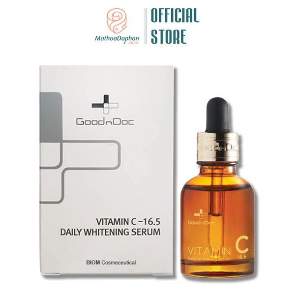 Tinh Chất Trắng Da Giảm Thâm GoodnDoc Vitamin C- 16.5 Daily Whitening 30ml