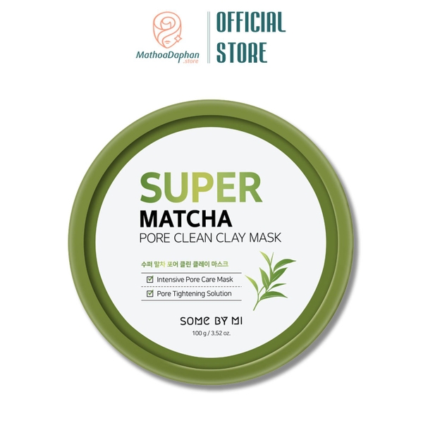 Mặt Nạ Đất Sét Some By Mi  Super Matcha Pore Clean Clay Mask 100g