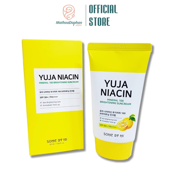 Kem Chống Nắng Some By Mi Yuja Niacin Mineral 100 Brightening Suncream