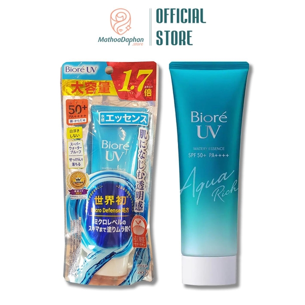 Chống Nắng Bioré UV Aqua Rich Watery Essence SPF 50+ 85g