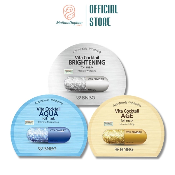 Mặt Nạ BNBG Vita Cocktail Foil Mask #Brightening