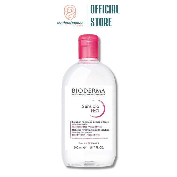 Tẩy Trang Bioderma Créaline H2O 500ml (Hồng)