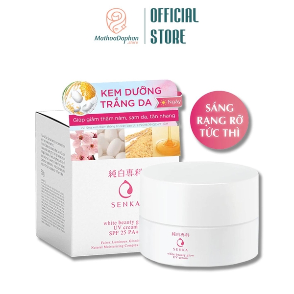 Kem Dưỡng Senka White Beauty Glow UV Day Cream 50g