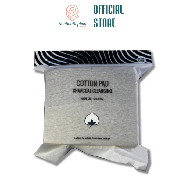 Bông Tẩy Trang Miniso Cotton Pad Charcoal Cleansing 220 pcs