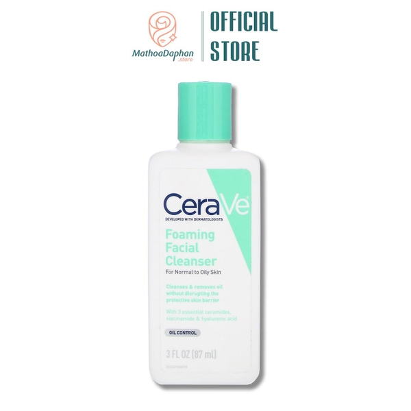 Sữa Rửa Mặt Cho Da Thường Và Da Dầu Cerave Foaming Facial Cleanser For Normal To Oil Skin 87ml