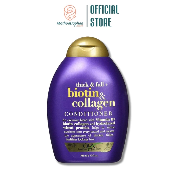 Dầu Xả Biotin & Collagen OGX 385ml