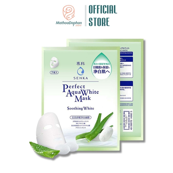 Mặt Nạ Senka Perfect Aqua White #Soothing White 1 miếng