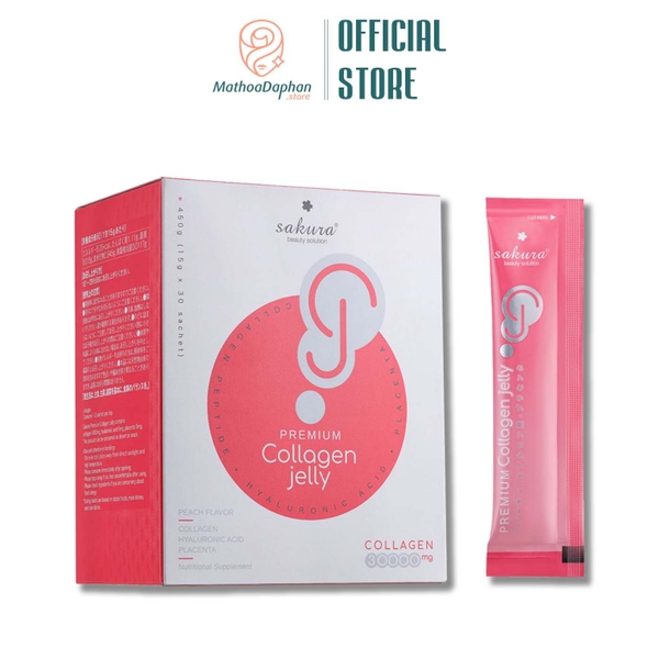 Thạch Collagen Dưỡng Da Sakura Premium Collagen Jelly Nhật Bản (1 gói)