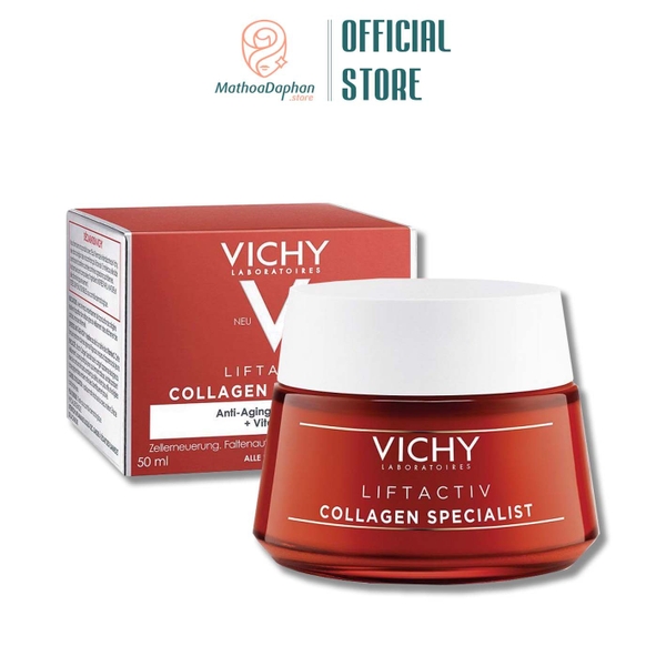 [Mẫu Mới] Kem Dưỡng Đặc Trị Mụn Thâm Nám Vichy LiftActiv Collagen Specialist Night 50ml