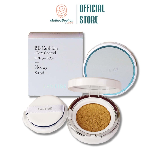 Phấn Nước Kiềm Dầu Laneige BB Cushion Pore Control SPF50+ PA+++ No.23 Sand 15g