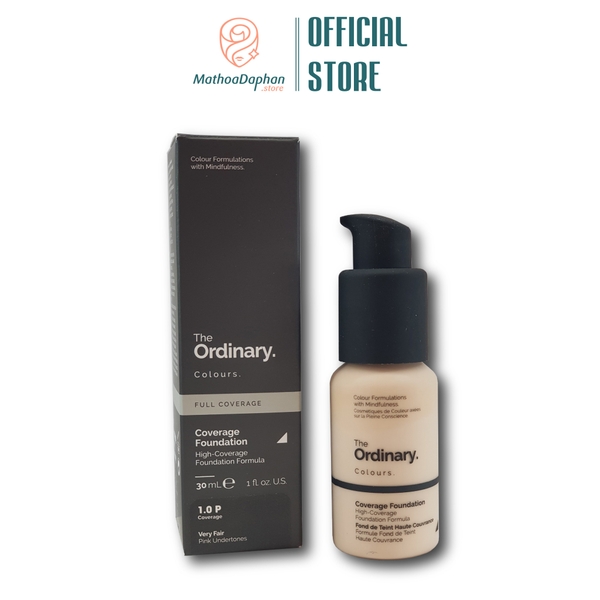 Kem Nền The Ordinary Coverage Foundation Full Coverage #1.0 P Very Fair 30ml