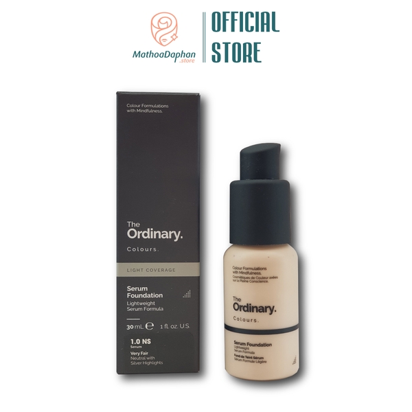 Kem Nền  The Ordinary Serum Foundation Light Coverage #1.0NS Very Fair 30ml