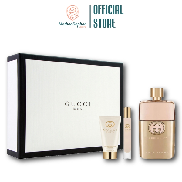 Set Nước Hoa Gucci Guilty Pour Femme For Her EDP  (3pcs)