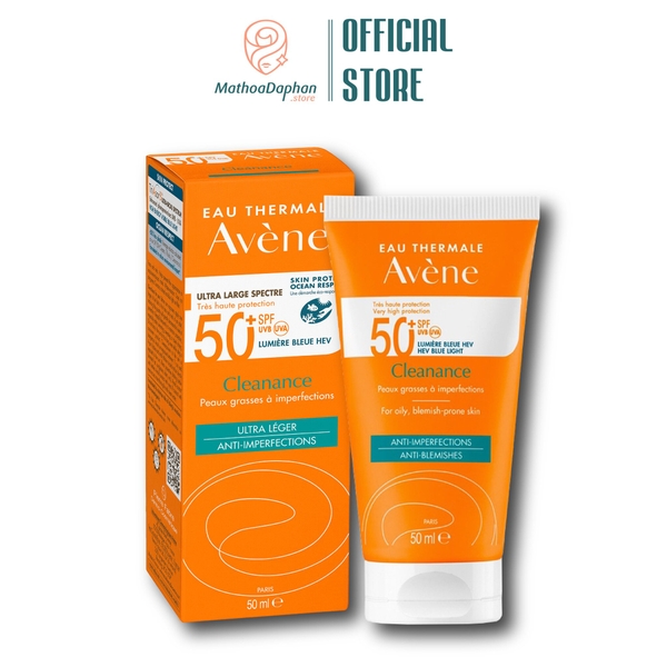 Kem Chống Nắng Cho Da Dầu Mụn Avène Cleanance Anti-Blemishes SPF50+ 50ml