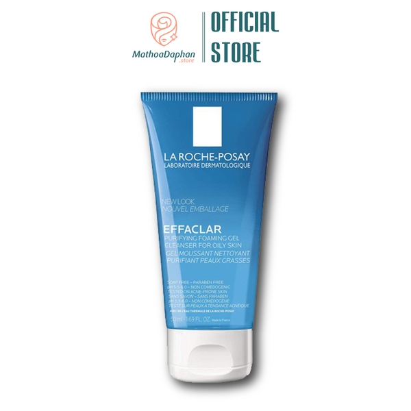 Gel Rửa Mặt Tạo Bọt La Roche-Posay Dành Cho Da Dầu, Nhạy Cảm 50ml