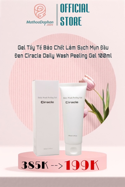 Gel Tẩy Tế Bào Chết Làm Sạch Mụn Đầu Đen Ciracle Daily Wash Peeling Gel 100ml