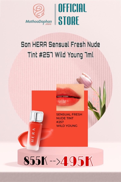 Son HERA Sensual Fresh Nude Tint #257 Wild Young 7ml