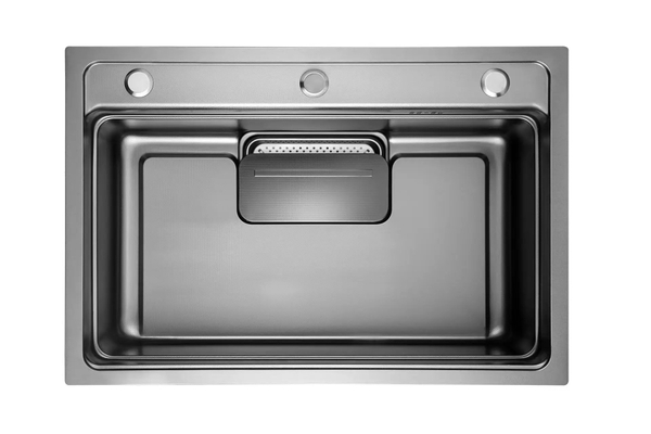 Chậu rửa bát 1 hố thương hiệu GRÜNDER Kích thước 75x46CM