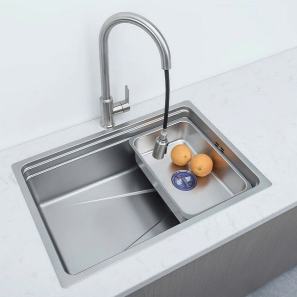 Chậu rửa bát 1 hố GRÜNDER âm bàn đá GR-7545MC