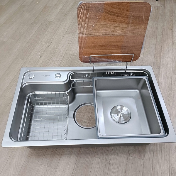Chậu rửa bát 1 hố GRÜNDER phong cách Nhật Bản GR-8048JB