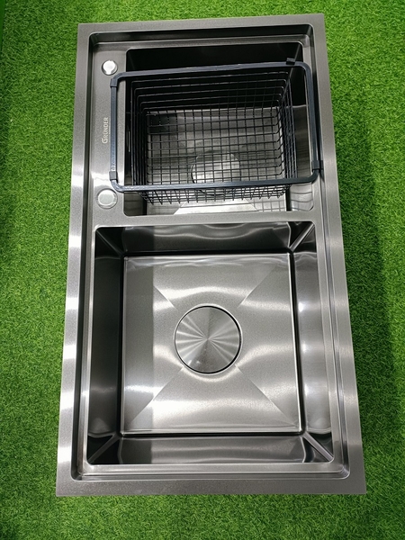 Chậu rửa bát inox 304 nano cao cấp GRÜNDER GR-8246ND